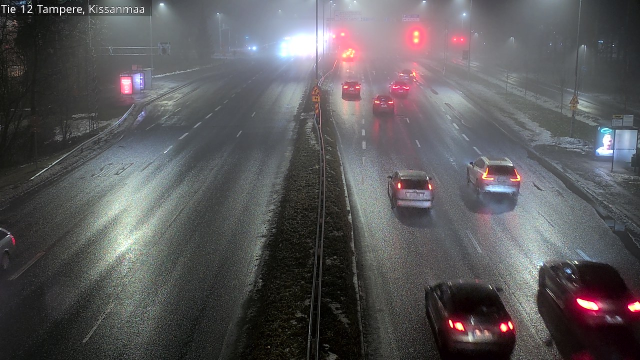 Weather Camera Image Väg 12 Tammerfors, Kissanmaa, Tampere, Pirkanmaa