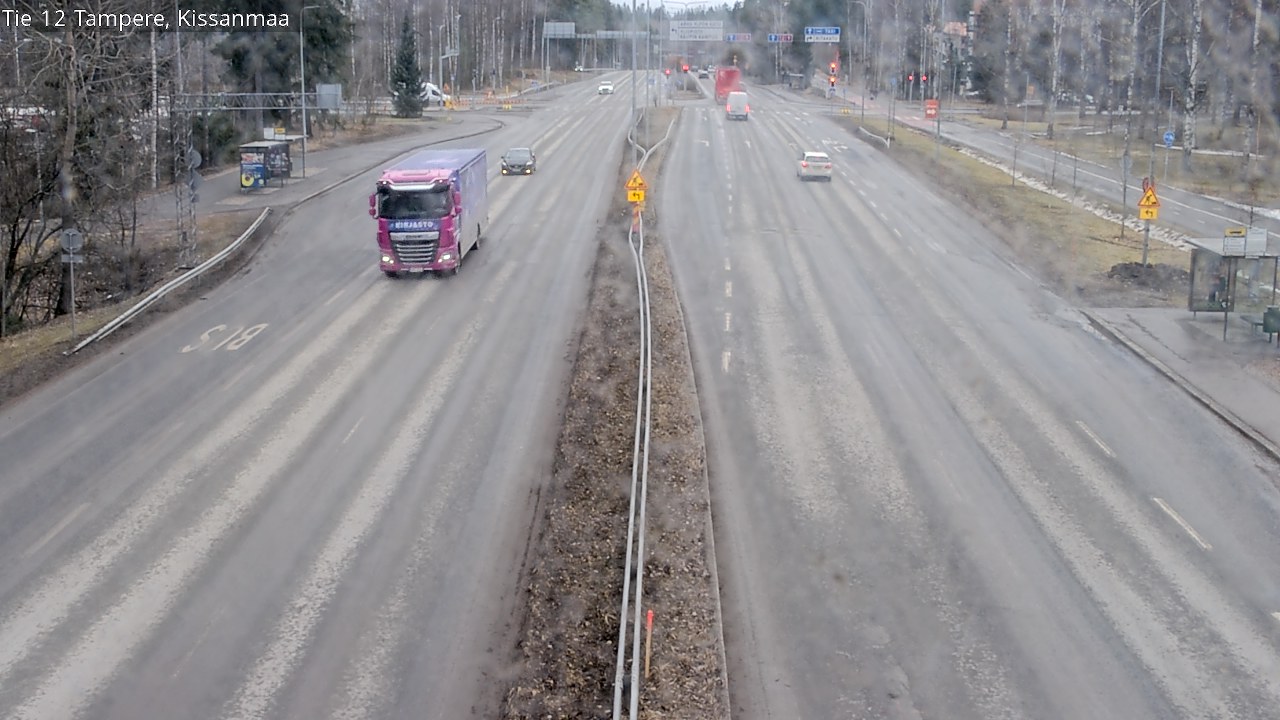Weather Camera Image Väg 12 Tammerfors, Kissanmaa, Tampere, Pirkanmaa