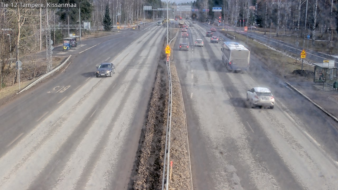 Weather Camera Image Väg 12 Tammerfors, Kissanmaa, Tampere, Pirkanmaa