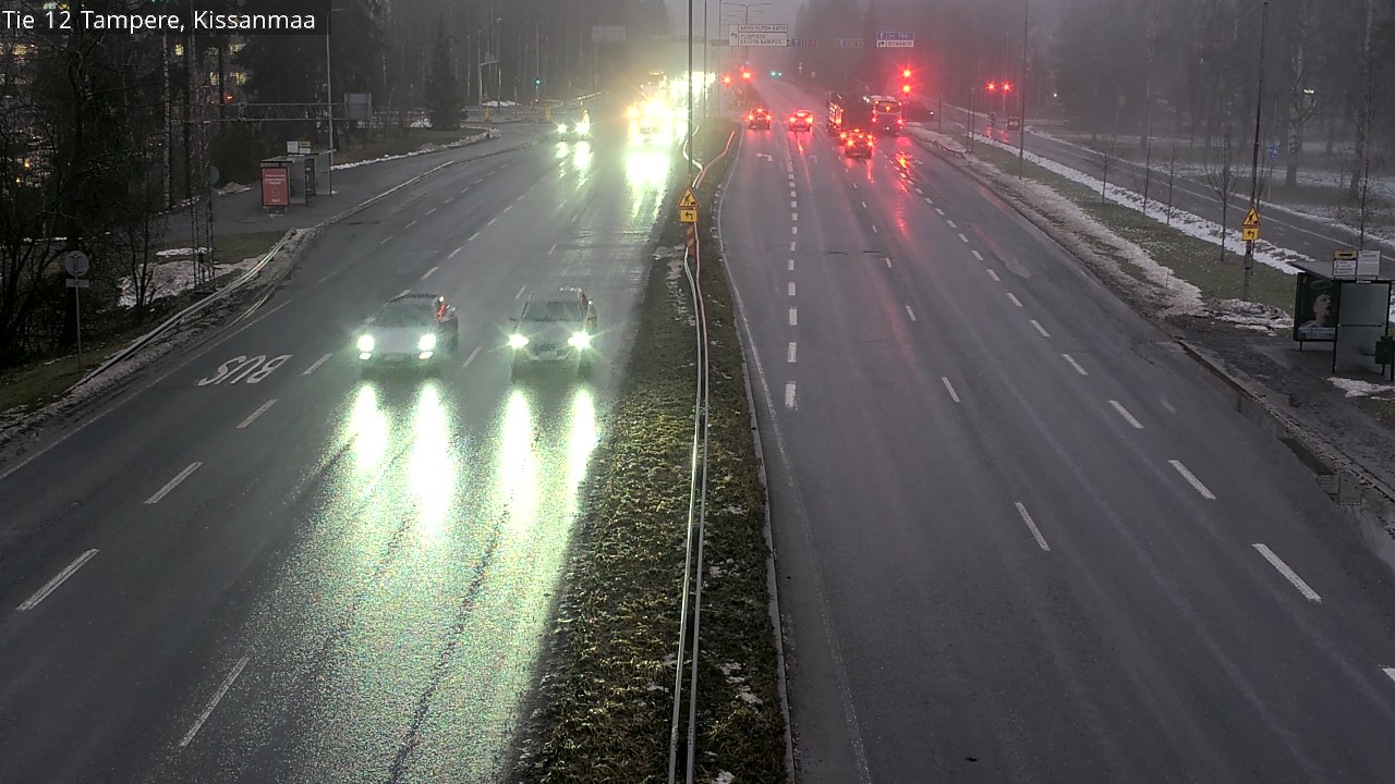 Weather Camera Image Väg 12 Tammerfors, Kissanmaa, Tampere, Pirkanmaa