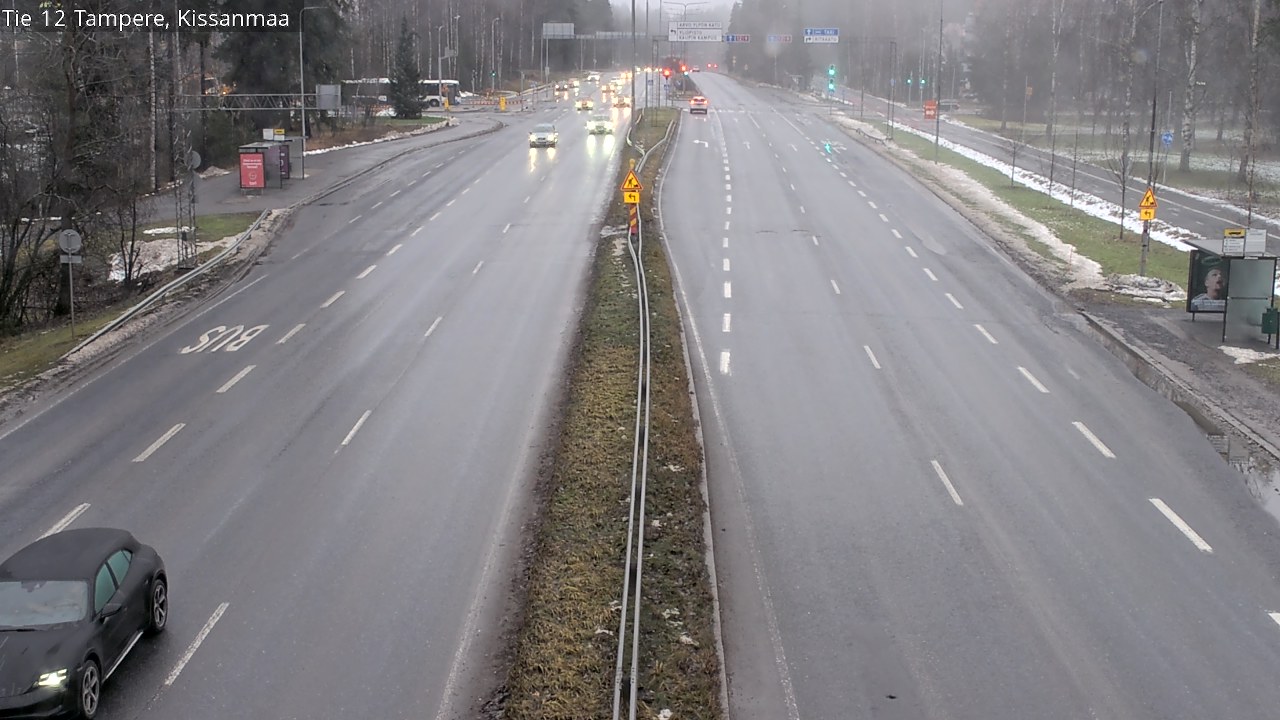 Weather Camera Image Väg 12 Tammerfors, Kissanmaa, Tampere, Pirkanmaa