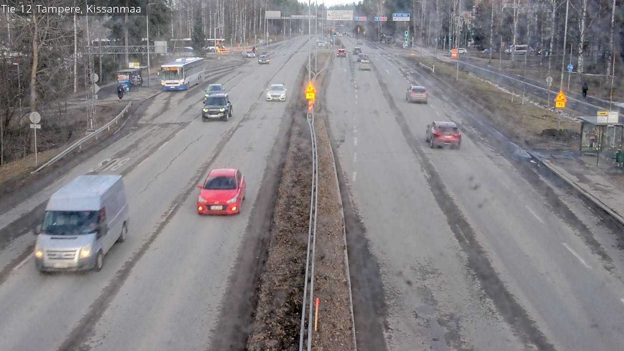 Weather Camera Image Väg 12 Tammerfors, Kissanmaa, Tampere, Pirkanmaa