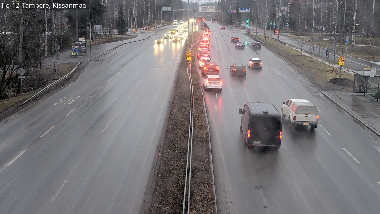 Weather Camera Image Väg 12 Tammerfors, Kissanmaa, Tampere, Pirkanmaa