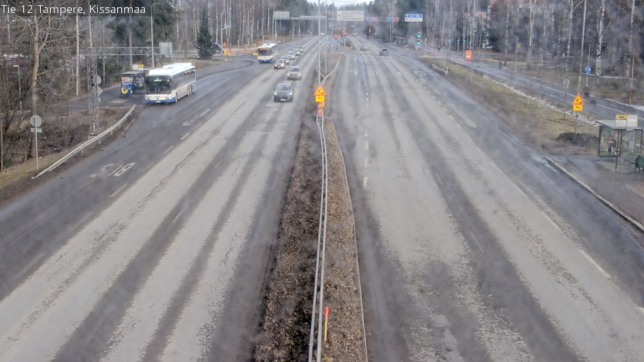 Weather Camera Image Väg 12 Tammerfors, Kissanmaa, Tampere, Pirkanmaa