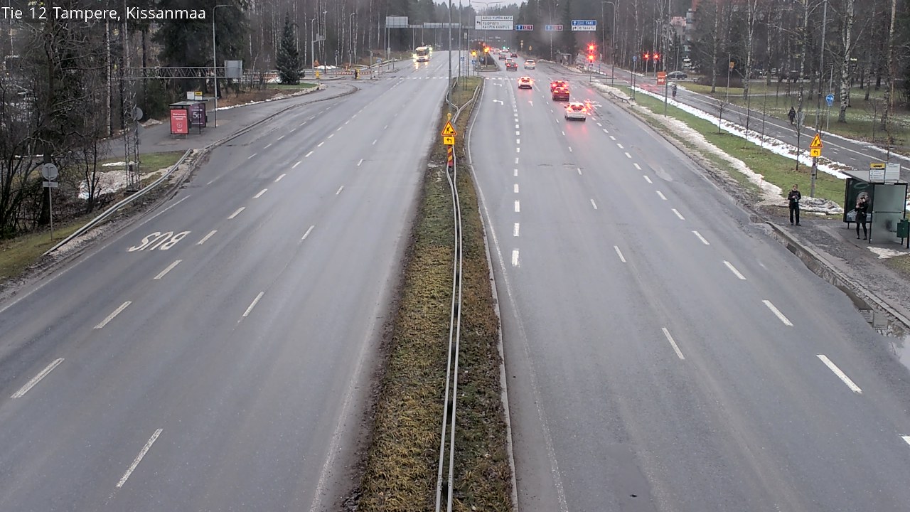Weather Camera Image Väg 12 Tammerfors, Kissanmaa, Tampere, Pirkanmaa