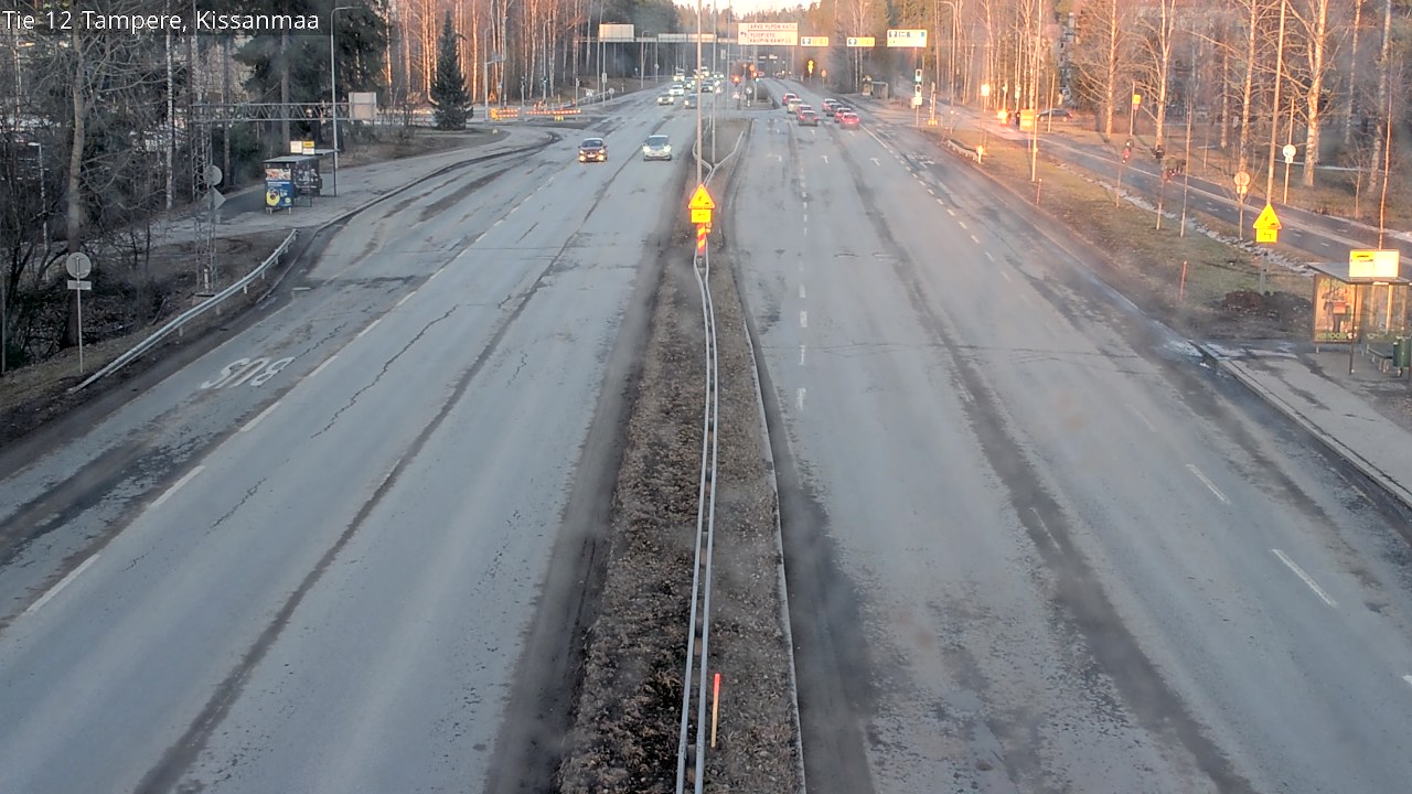 Weather Camera Image Väg 12 Tammerfors, Kissanmaa, Tampere, Pirkanmaa
