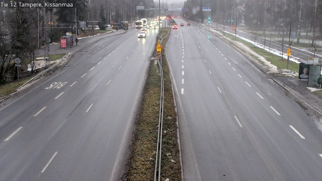 Weather Camera Image Väg 12 Tammerfors, Kissanmaa, Tampere, Pirkanmaa