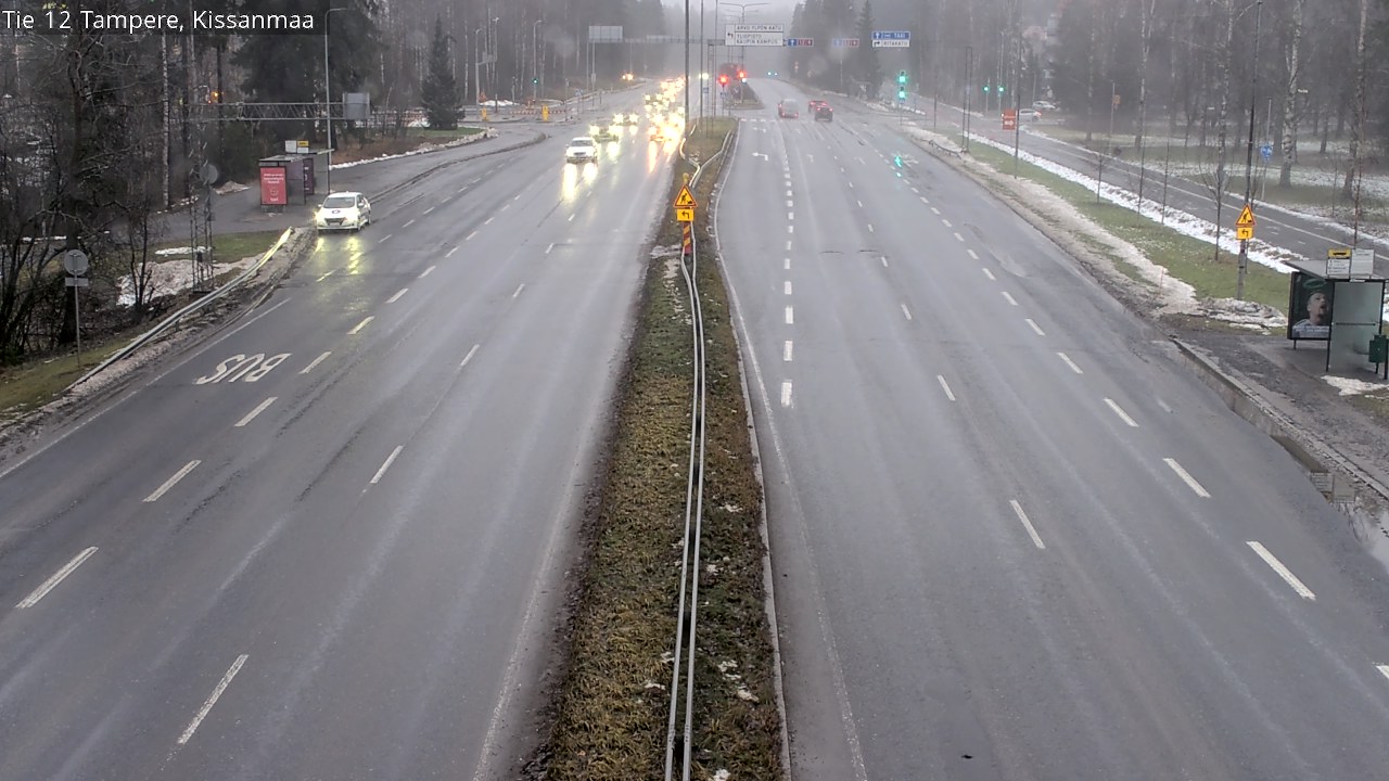 Weather Camera Image Väg 12 Tammerfors, Kissanmaa, Tampere, Pirkanmaa