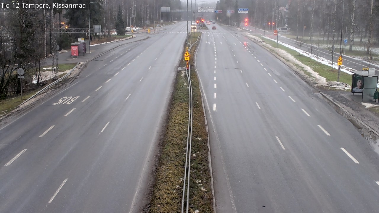 Weather Camera Image Väg 12 Tammerfors, Kissanmaa, Tampere, Pirkanmaa