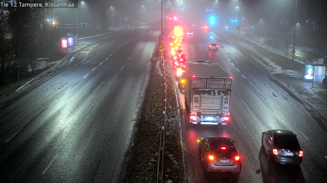 Weather Camera Image Väg 12 Tammerfors, Kissanmaa, Tampere, Pirkanmaa