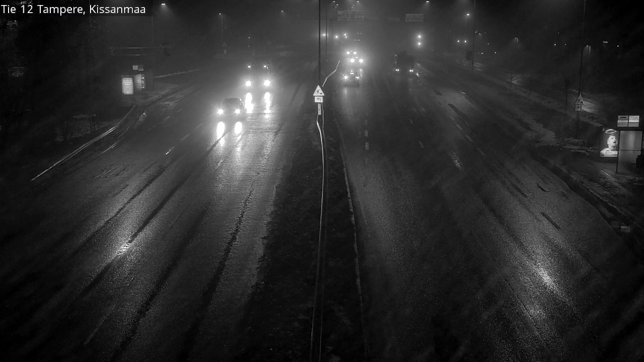 Weather Camera Image Väg 12 Tammerfors, Kissanmaa, Tampere, Pirkanmaa