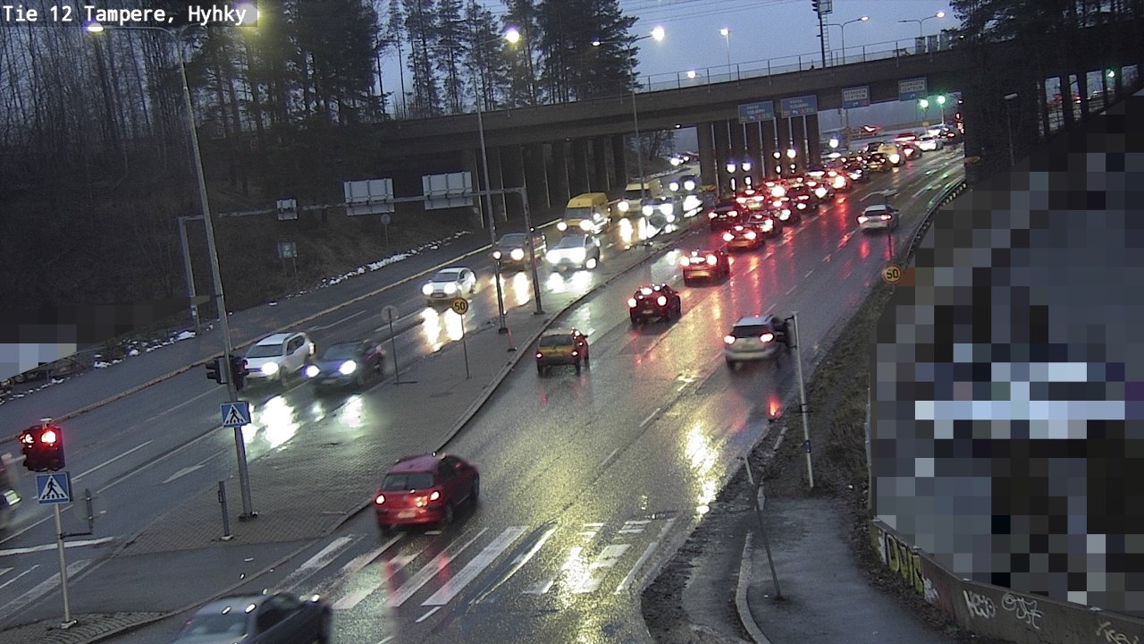 Weather Camera Image Väg 12 Tammerfors, Hyhky, Tampere, Pirkanmaa