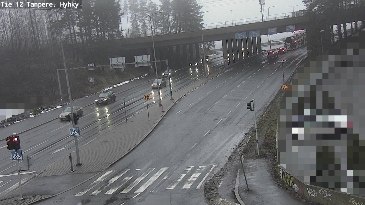 Weather Camera Image Väg 12 Tammerfors, Hyhky, Tampere, Pirkanmaa