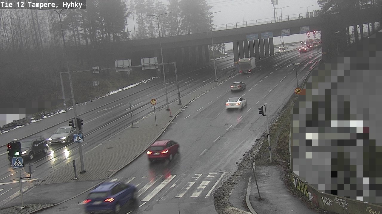 Weather Camera Image Väg 12 Tammerfors, Hyhky, Tampere, Pirkanmaa