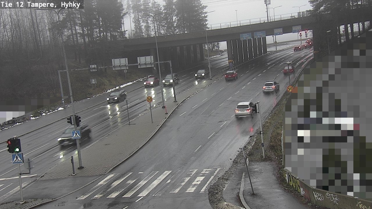 Weather Camera Image Väg 12 Tammerfors, Hyhky, Tampere, Pirkanmaa