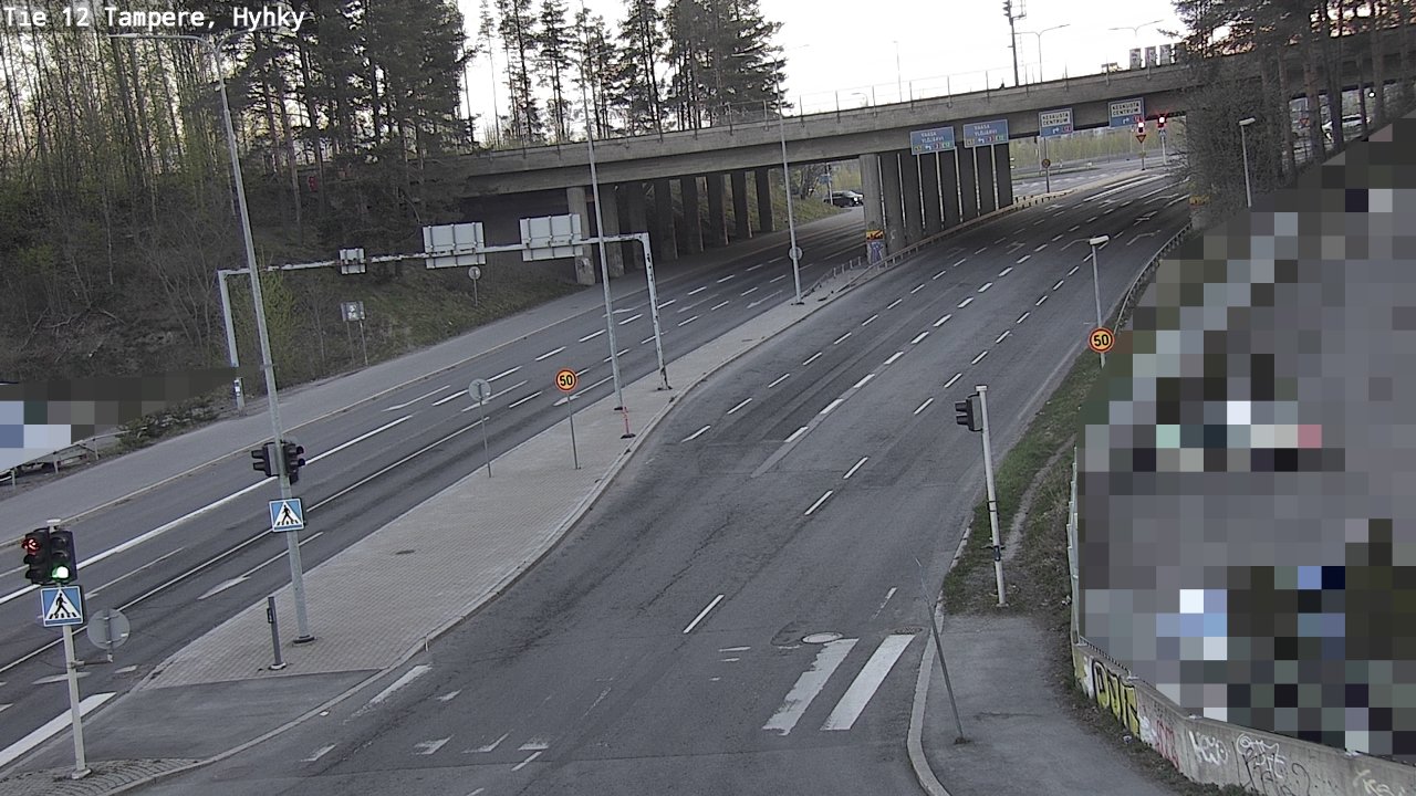Weather Camera Image Väg 12 Tammerfors, Hyhky, Tampere, Pirkanmaa