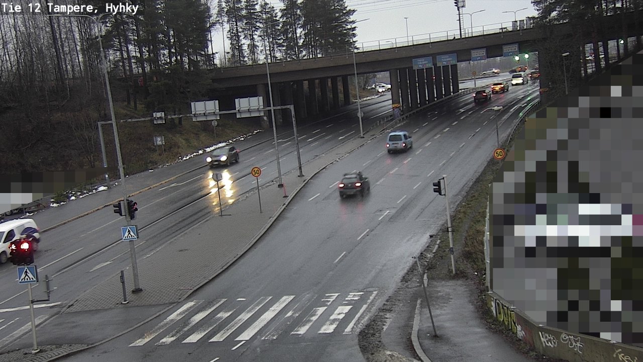 Weather Camera Image Väg 12 Tammerfors, Hyhky, Tampere, Pirkanmaa