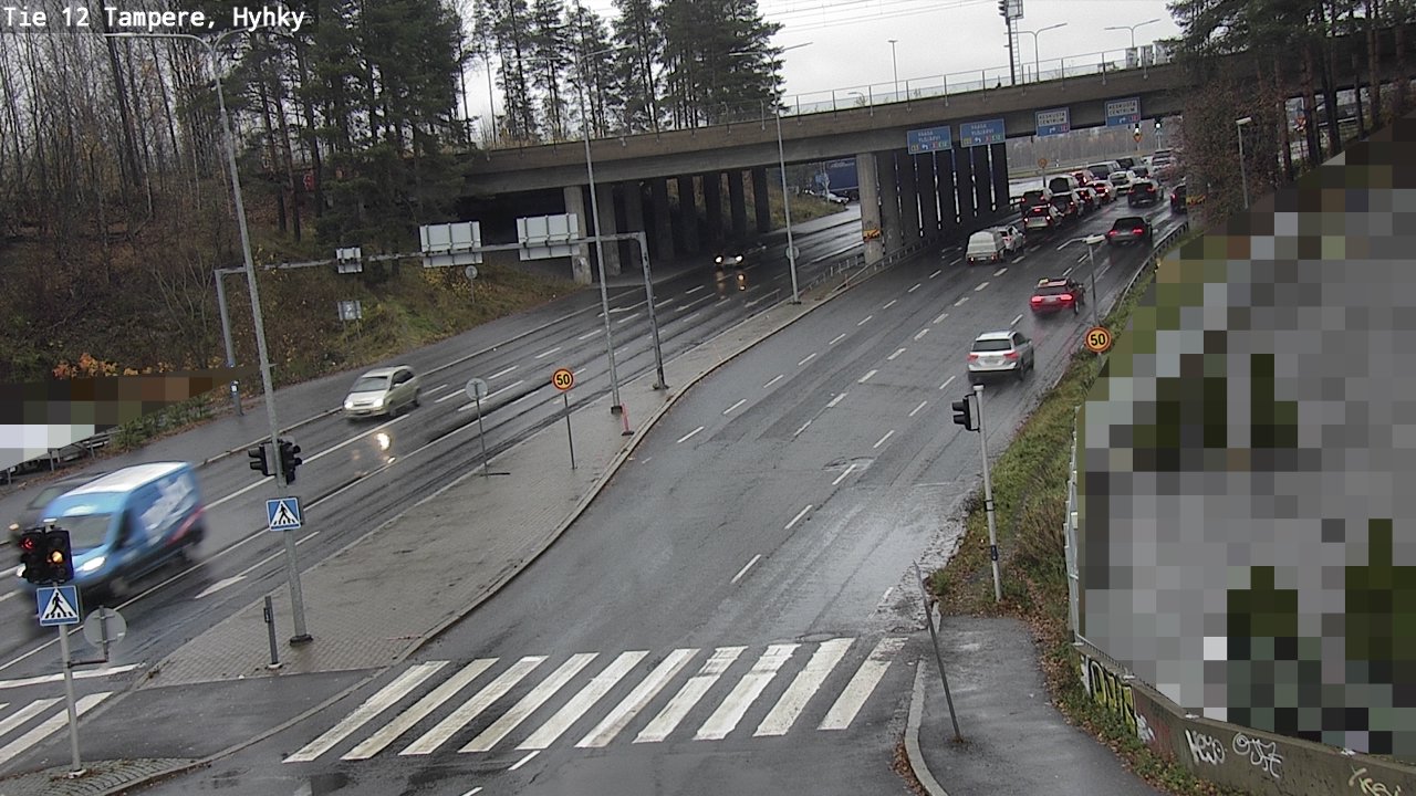 Weather Camera Image Väg 12 Tammerfors, Hyhky, Tampere, Pirkanmaa
