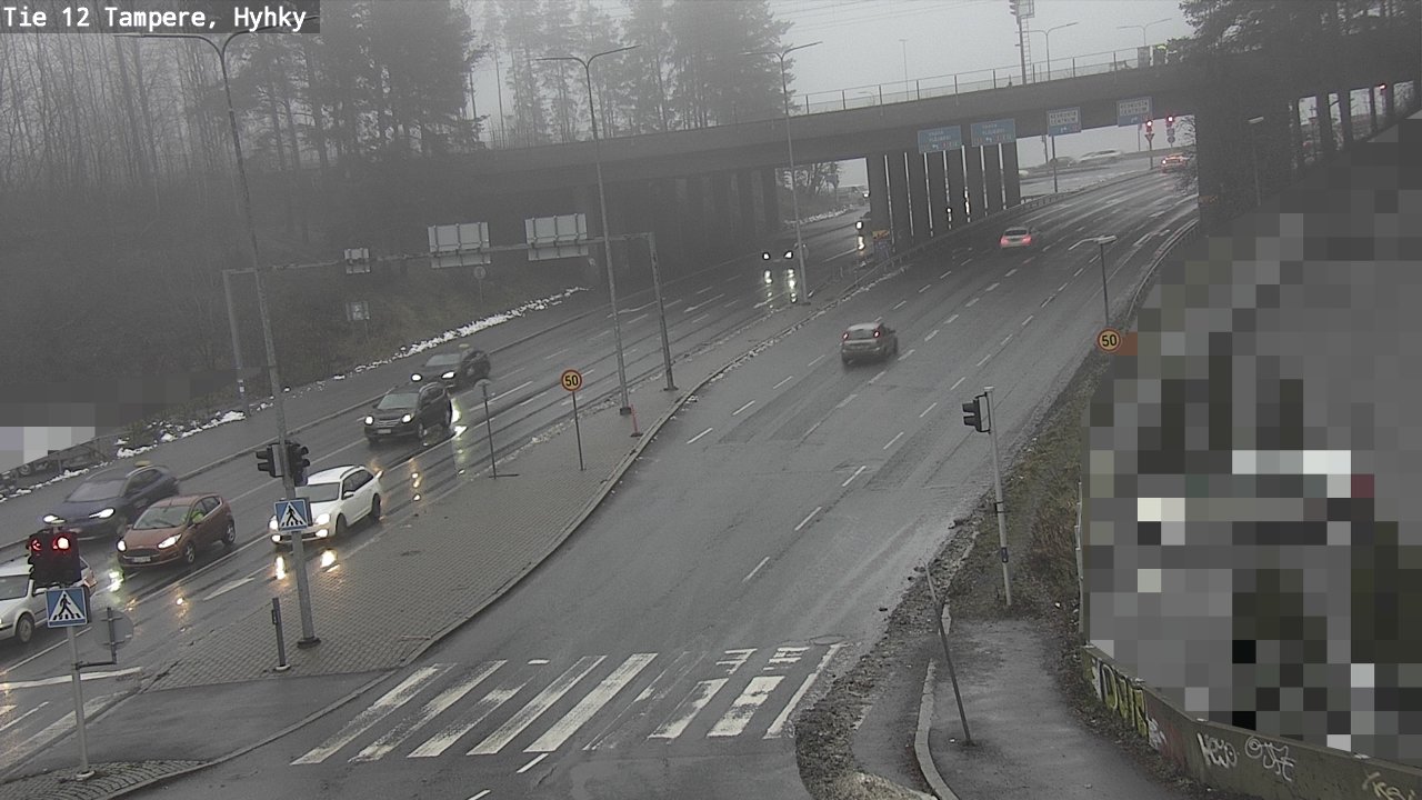Weather Camera Image Väg 12 Tammerfors, Hyhky, Tampere, Pirkanmaa