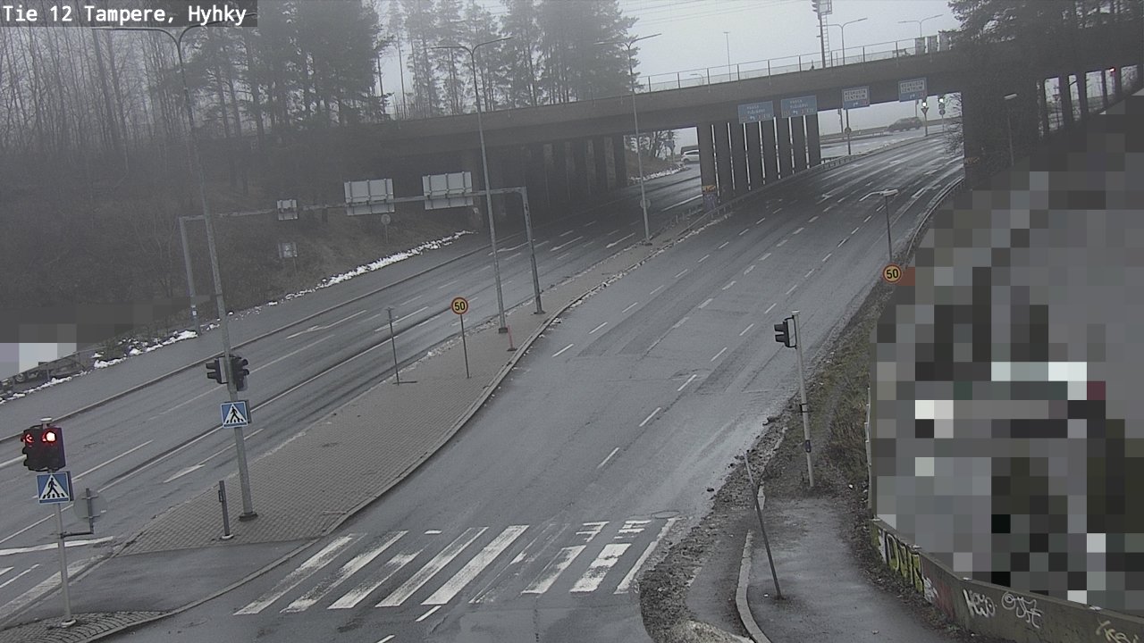Weather Camera Image Väg 12 Tammerfors, Hyhky, Tampere, Pirkanmaa
