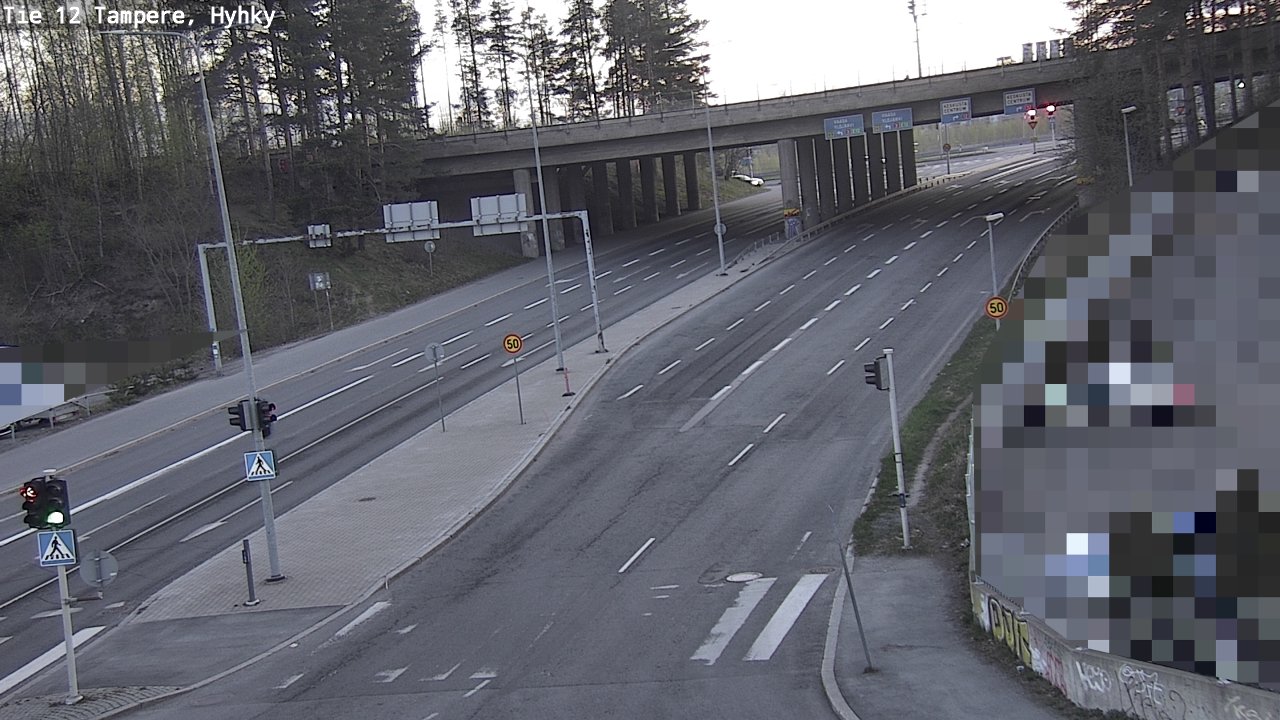 Weather Camera Image Väg 12 Tammerfors, Hyhky, Tampere, Pirkanmaa