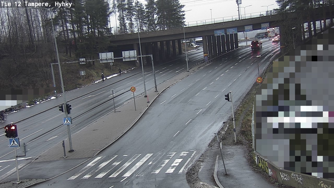 Weather Camera Image Väg 12 Tammerfors, Hyhky, Tampere, Pirkanmaa