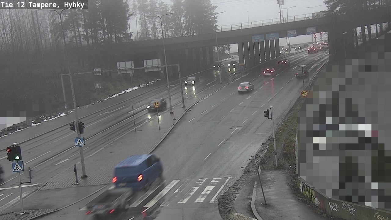 Weather Camera Image Väg 12 Tammerfors, Hyhky, Tampere, Pirkanmaa