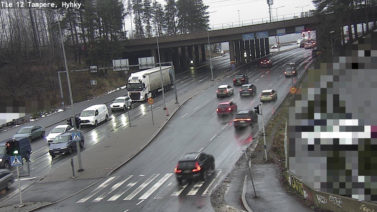 Weather Camera Image Väg 12 Tammerfors, Hyhky, Tampere, Pirkanmaa