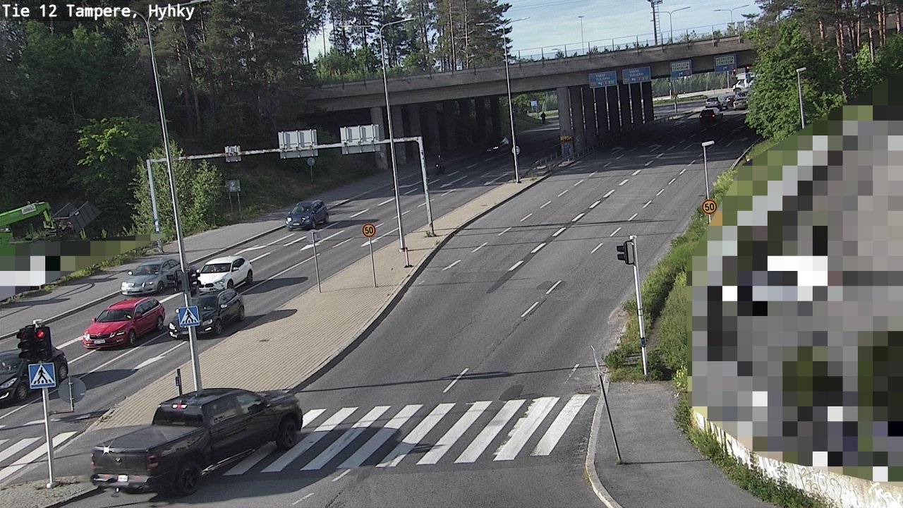 Weather Camera Image Väg 12 Tammerfors, Hyhky, Tampere, Pirkanmaa