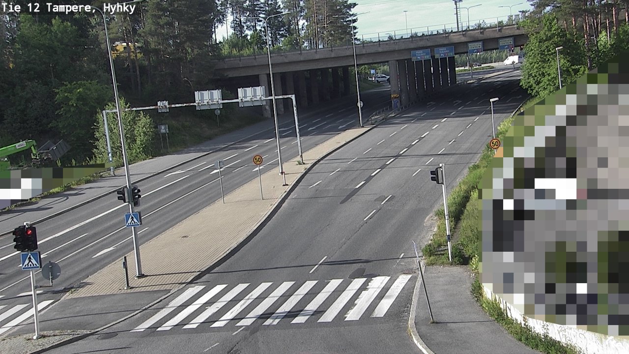 Weather Camera Image Väg 12 Tammerfors, Hyhky, Tampere, Pirkanmaa