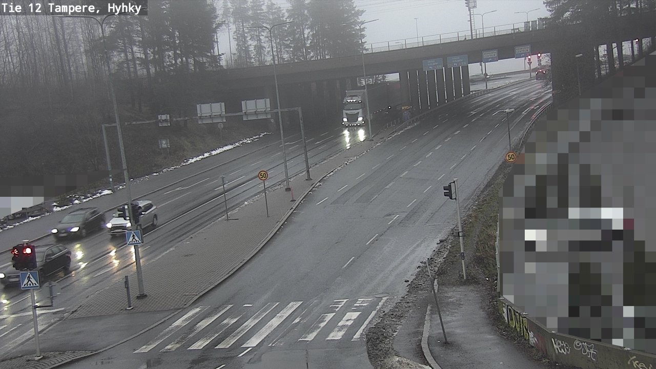 Weather Camera Image Väg 12 Tammerfors, Hyhky, Tampere, Pirkanmaa