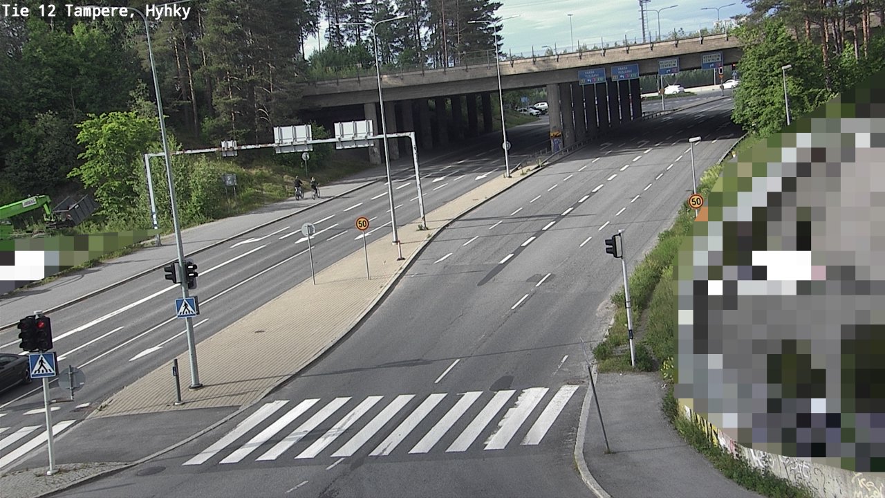 Weather Camera Image Väg 12 Tammerfors, Hyhky, Tampere, Pirkanmaa