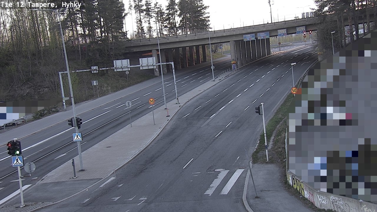 Weather Camera Image Väg 12 Tammerfors, Hyhky, Tampere, Pirkanmaa