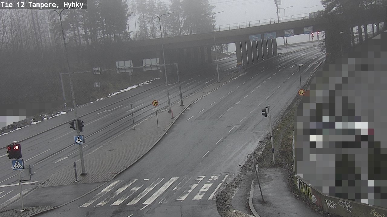 Weather Camera Image Väg 12 Tammerfors, Hyhky, Tampere, Pirkanmaa