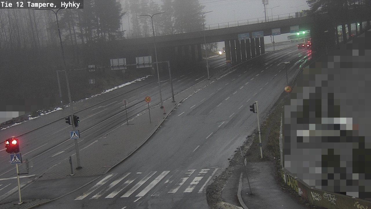 Weather Camera Image Väg 12 Tammerfors, Hyhky, Tampere, Pirkanmaa