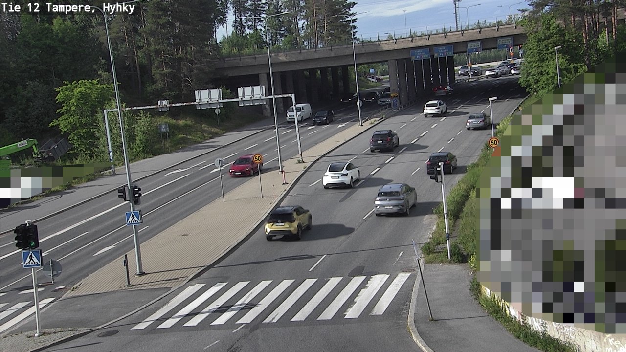 Weather Camera Image Väg 12 Tammerfors, Hyhky, Tampere, Pirkanmaa