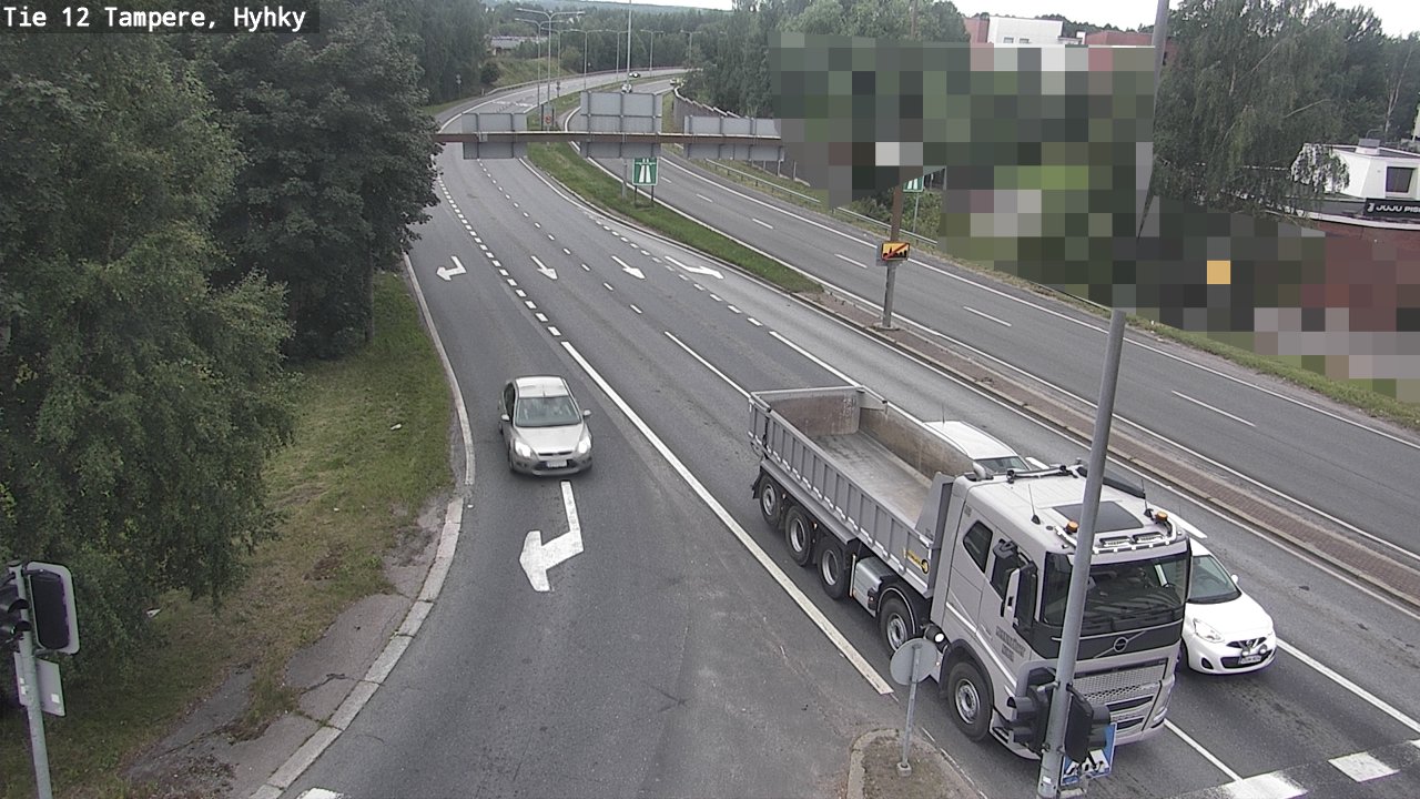 Weather Camera Image Väg 12 Tammerfors, Hyhky, Tampere, Pirkanmaa