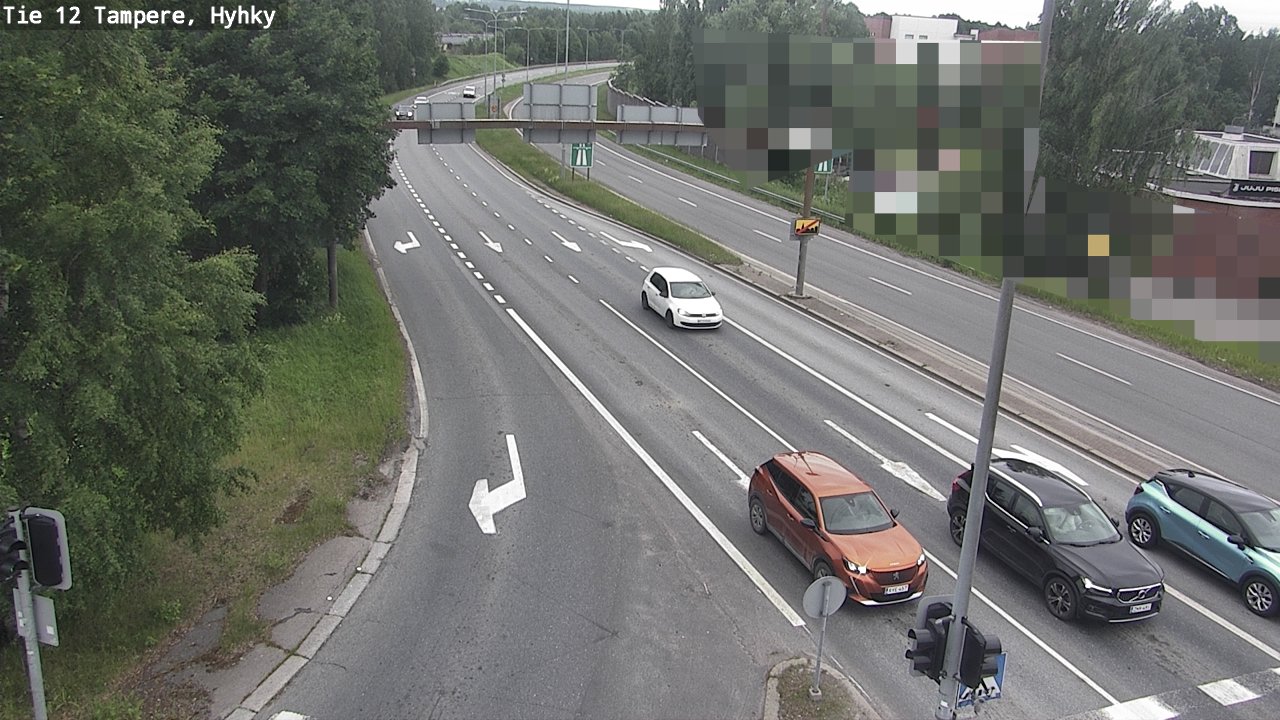 Weather Camera Image Road 12 Tampere, Hyhky, Tampere, Pirkanmaa