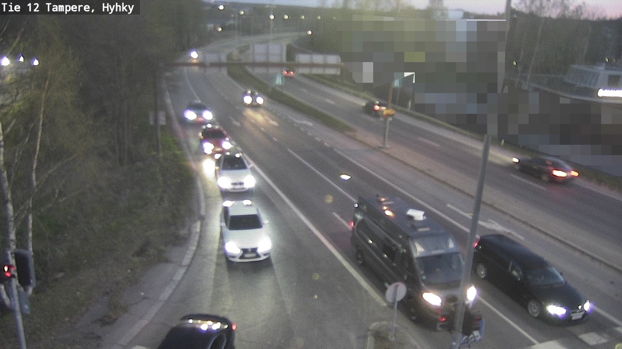 Weather Camera Image Road 12 Tampere, Hyhky, Tampere, Pirkanmaa