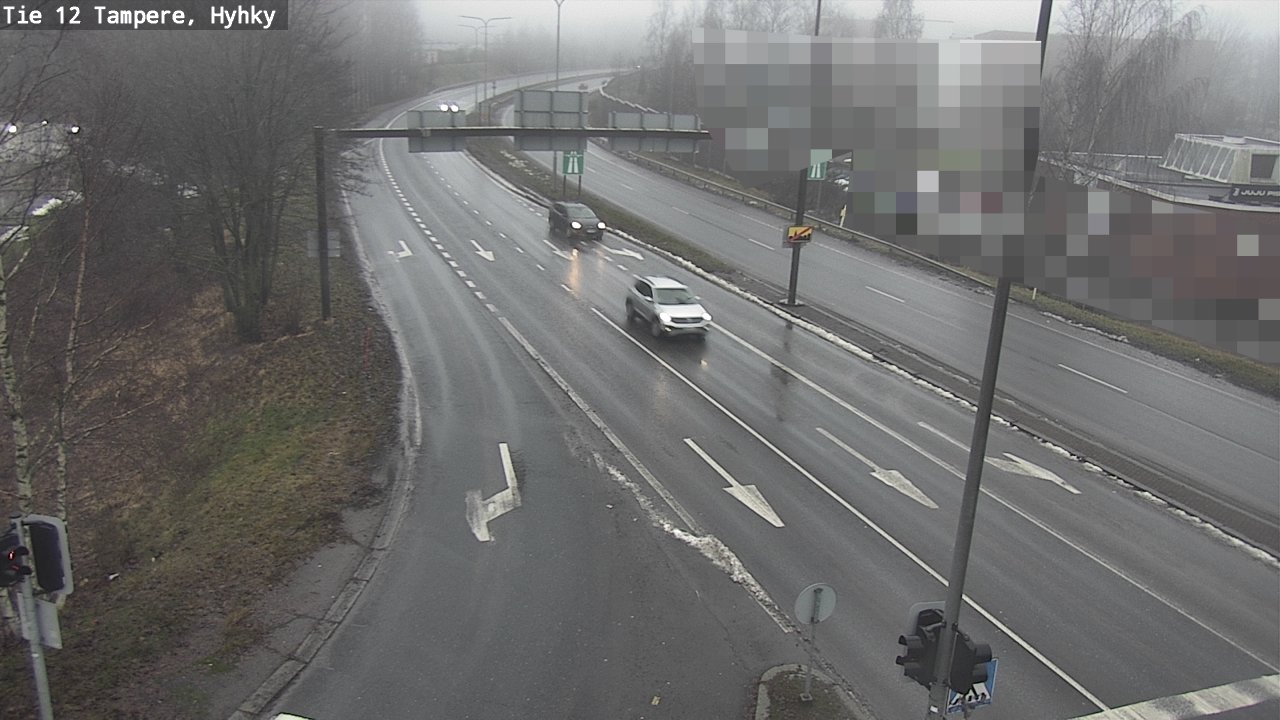 Weather Camera Image Väg 12 Tammerfors, Hyhky, Tampere, Pirkanmaa