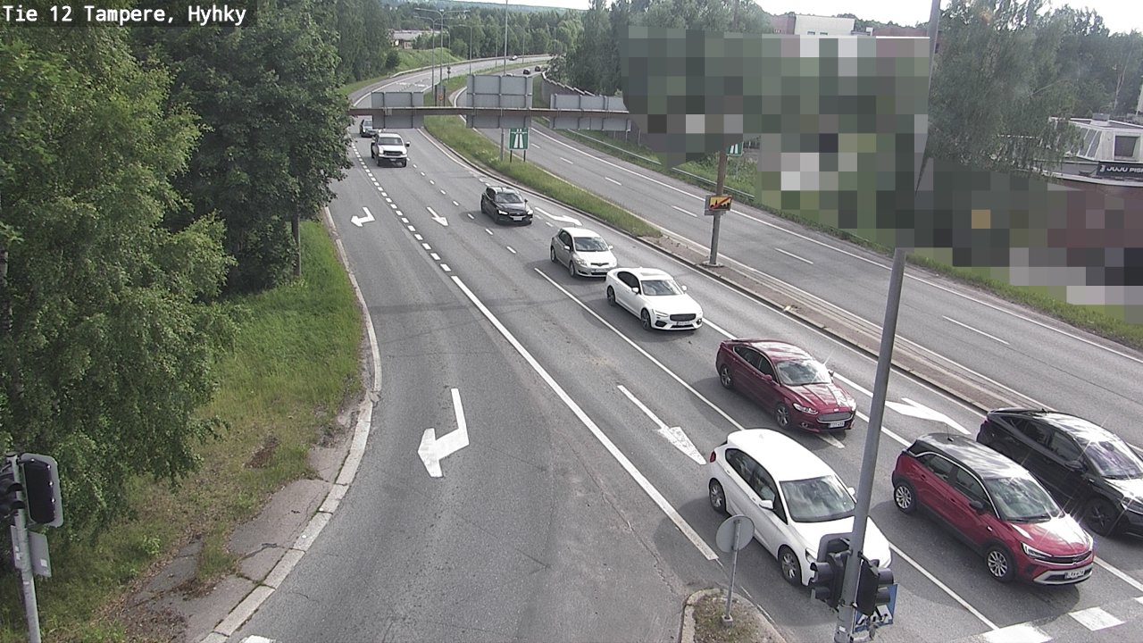 Weather Camera Image Väg 12 Tammerfors, Hyhky, Tampere, Pirkanmaa