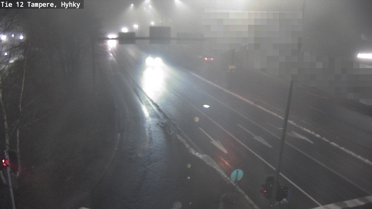 Weather Camera Image Väg 12 Tammerfors, Hyhky, Tampere, Pirkanmaa