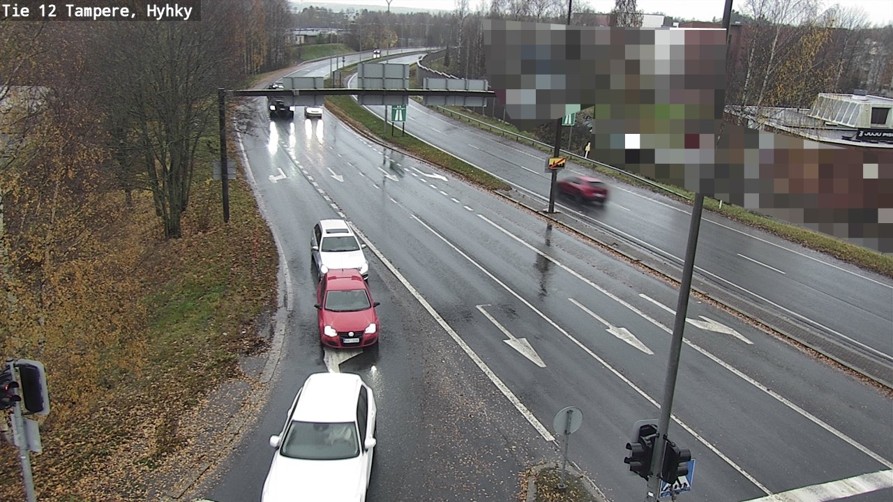Weather Camera Image Väg 12 Tammerfors, Hyhky, Tampere, Pirkanmaa
