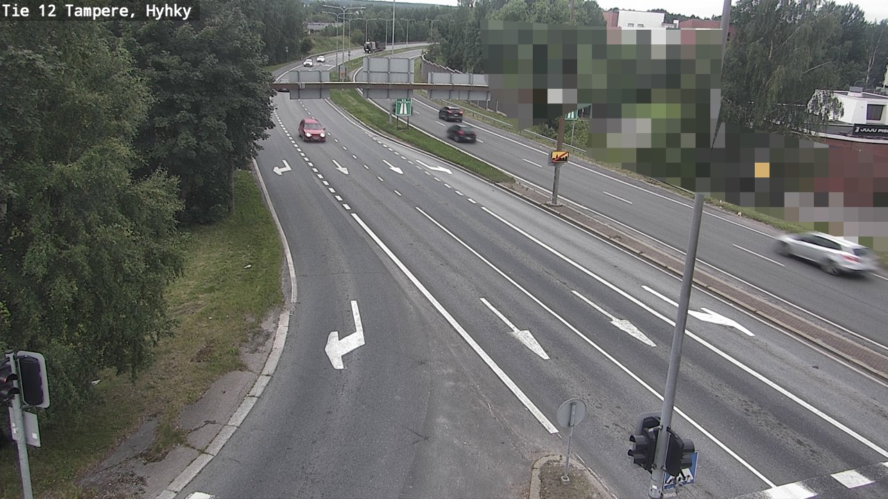 Weather Camera Image Väg 12 Tammerfors, Hyhky, Tampere, Pirkanmaa
