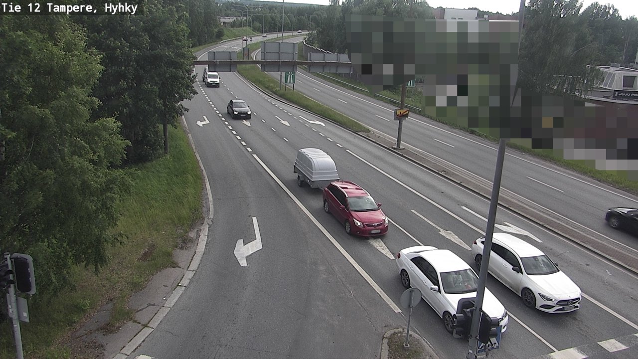Weather Camera Image Väg 12 Tammerfors, Hyhky, Tampere, Pirkanmaa
