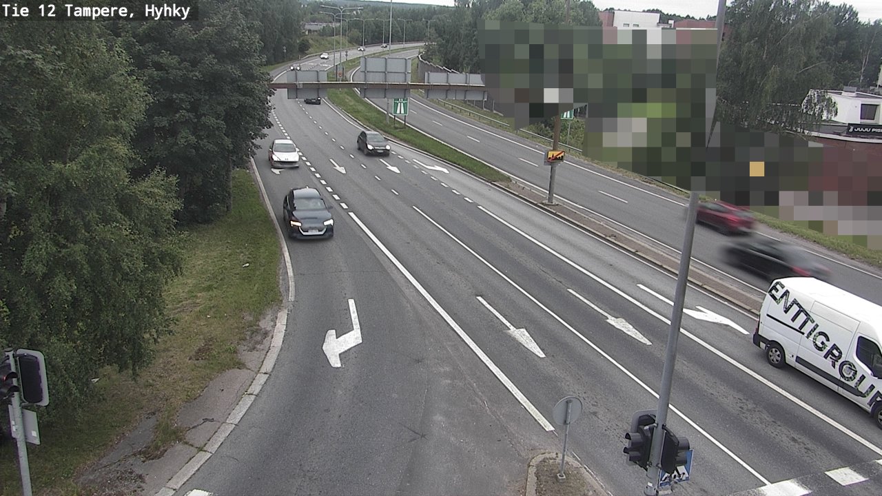 Weather Camera Image Väg 12 Tammerfors, Hyhky, Tampere, Pirkanmaa