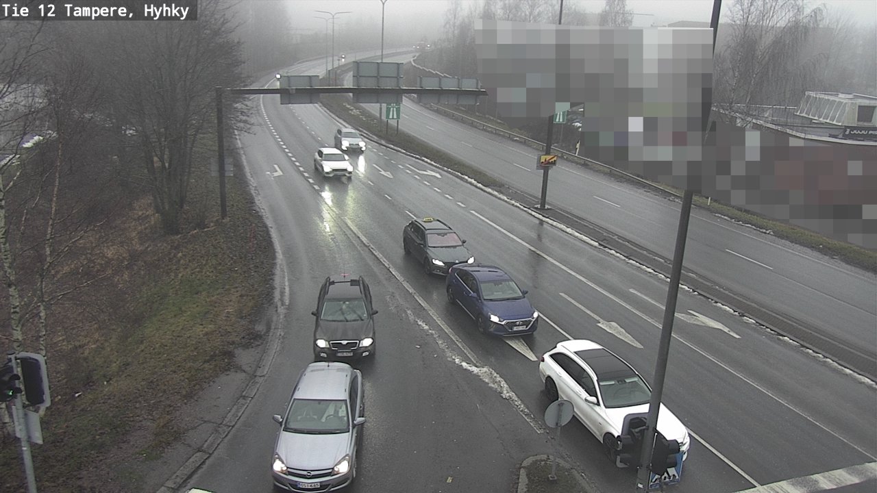 Weather Camera Image Väg 12 Tammerfors, Hyhky, Tampere, Pirkanmaa