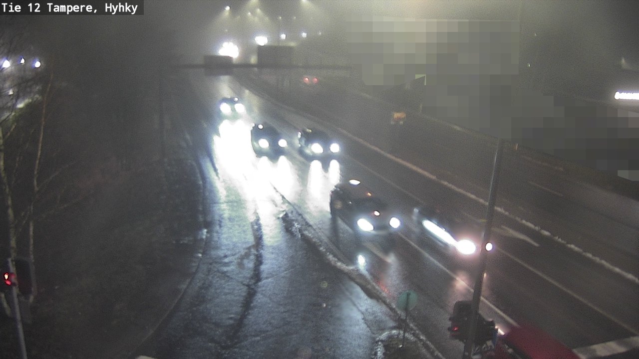 Weather Camera Image Väg 12 Tammerfors, Hyhky, Tampere, Pirkanmaa