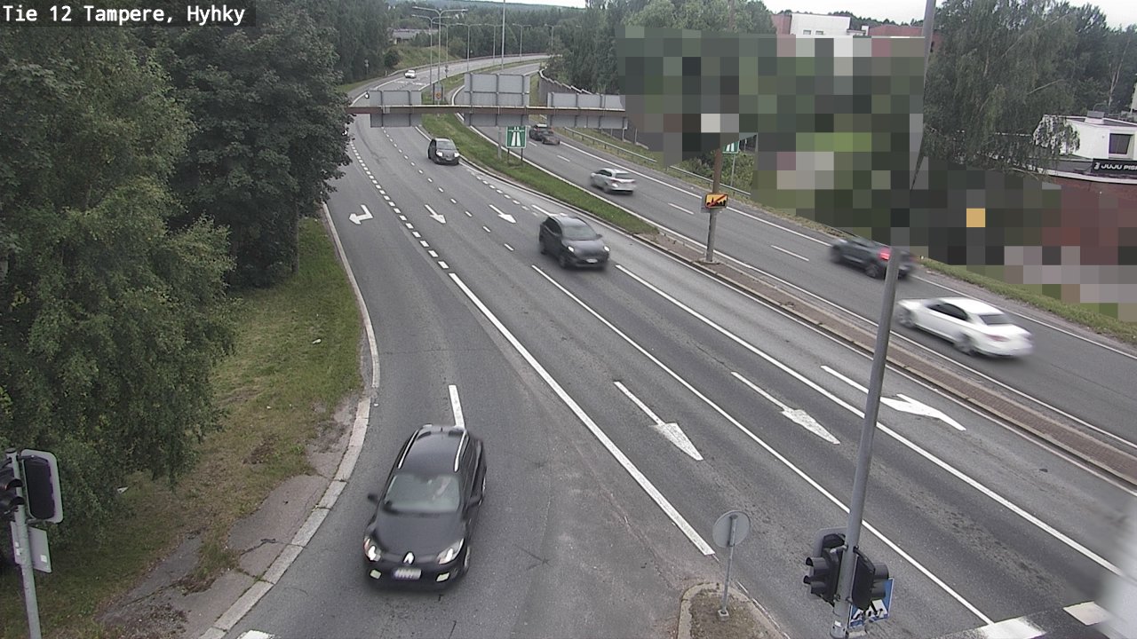 Weather Camera Image Väg 12 Tammerfors, Hyhky, Tampere, Pirkanmaa