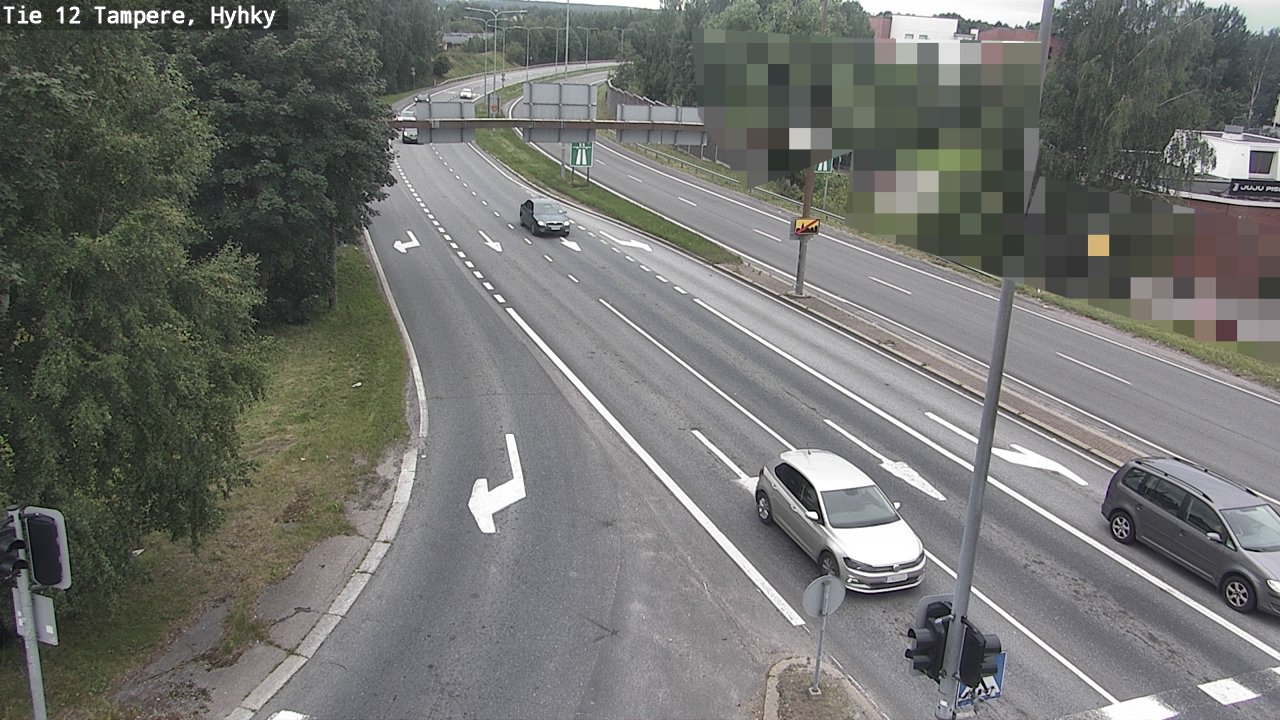 Weather Camera Image Väg 12 Tammerfors, Hyhky, Tampere, Pirkanmaa